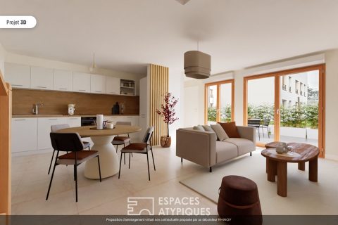 Appartement en duplex avec terrasse à Sainte Foy Les Lyon