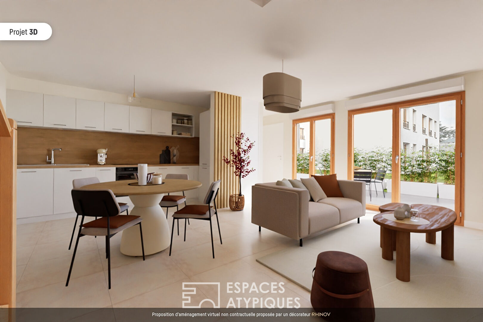 Appartement en duplex avec terrasse à Sainte Foy les Lyon