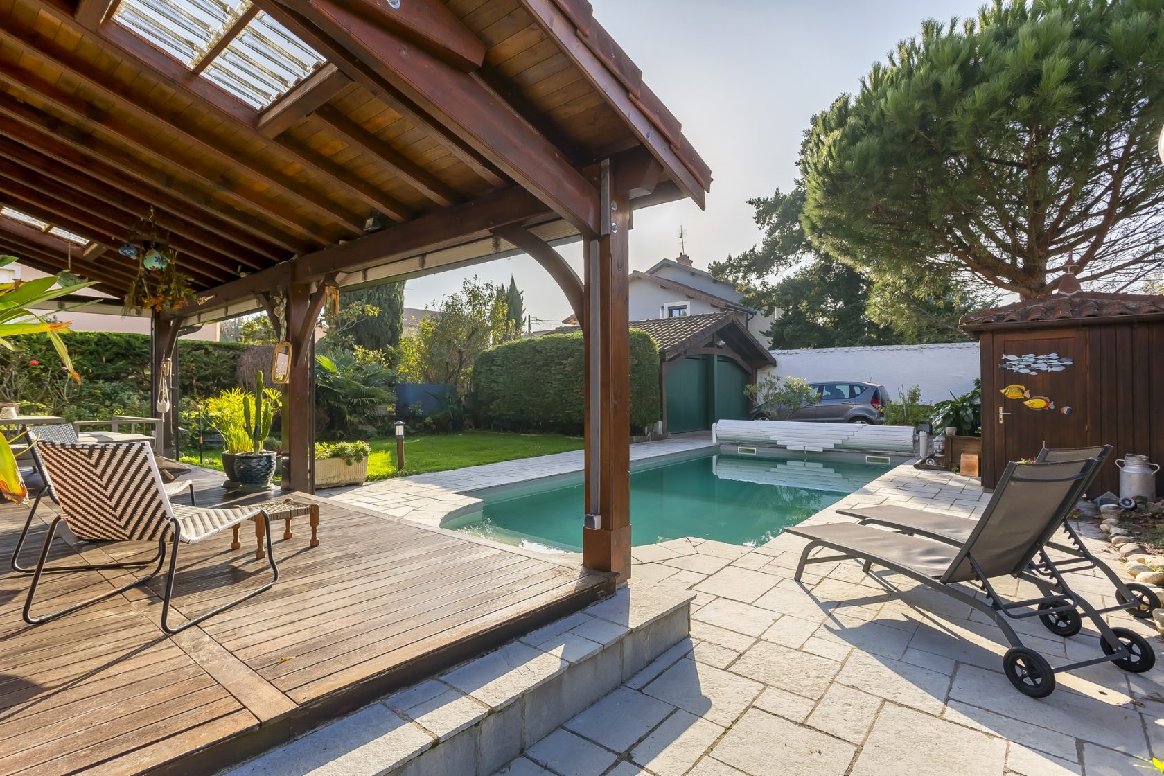 Maison avec piscine au cadre bucolique