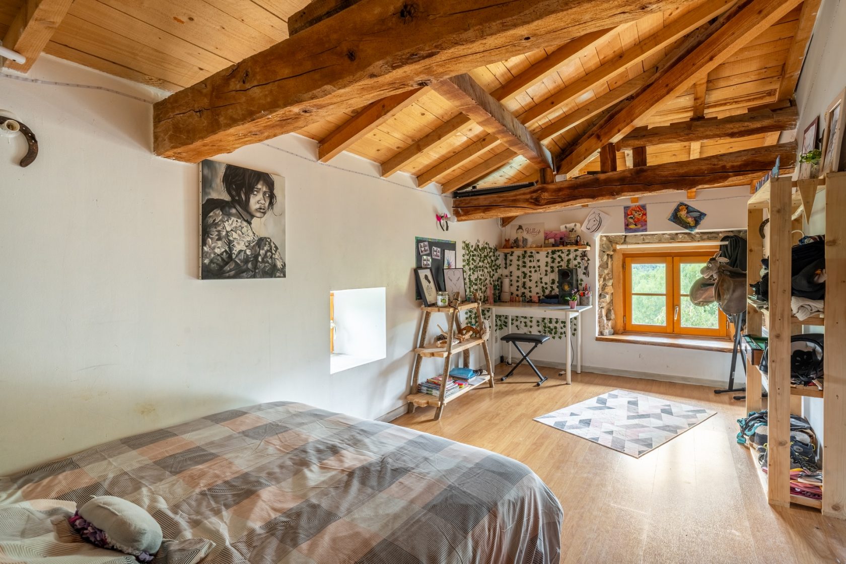 Stone house nestled in the heart of a Beaujolais hamlet