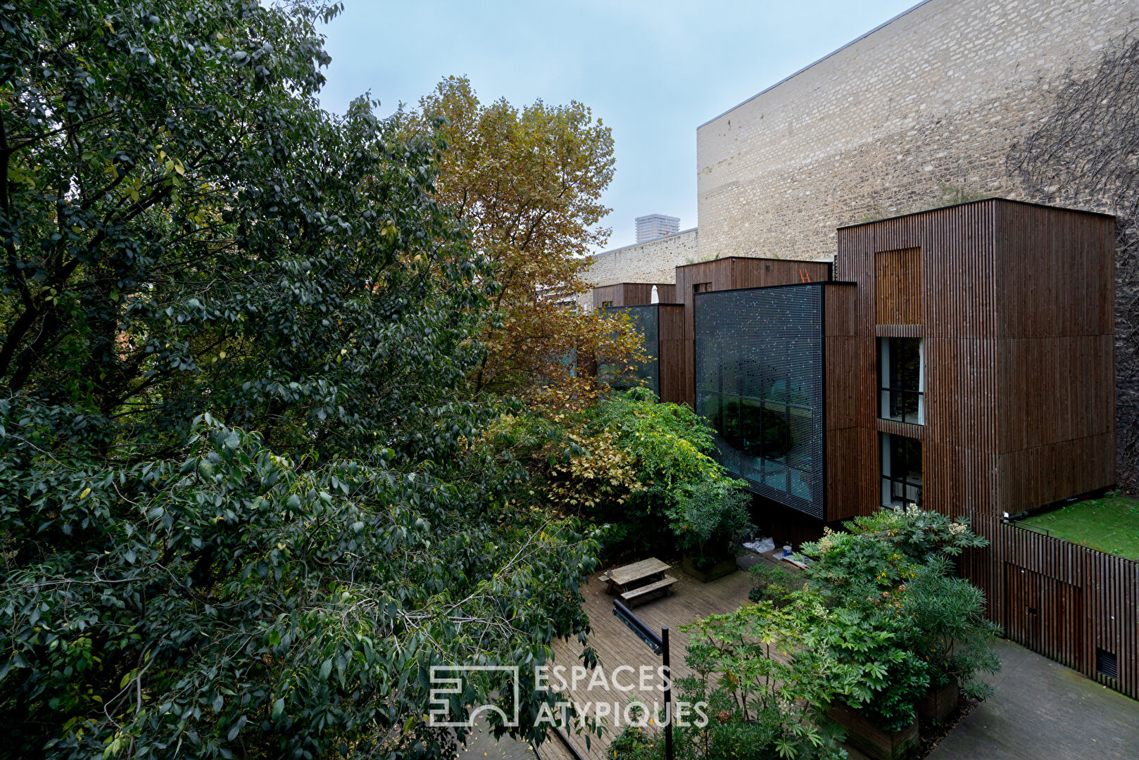 Peupliers neighborhood, architect-designed apartment in the Résidence Nuages