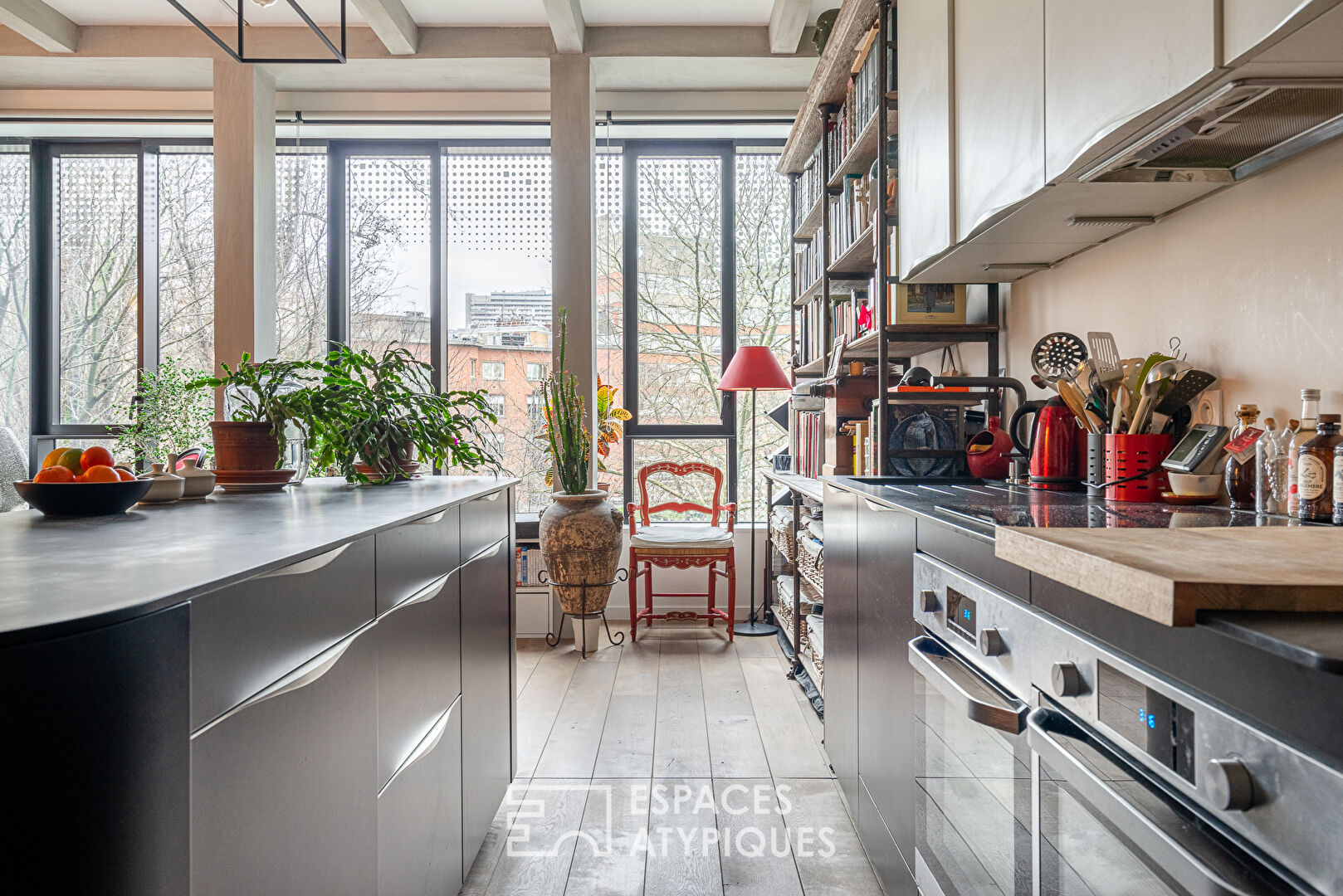 Peupliers neighborhood, architect-designed apartment in the Résidence Nuages