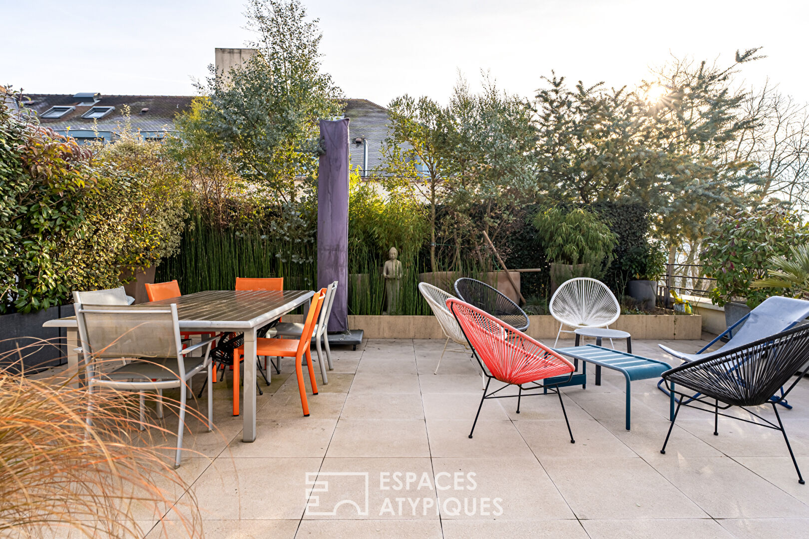 Très beau duplex avec terrasse exceptionnelle à 2 pas du centre-ville de Maisons-Laffitte