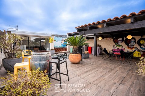 Exceptional duplex and its rooftop with panoramic view