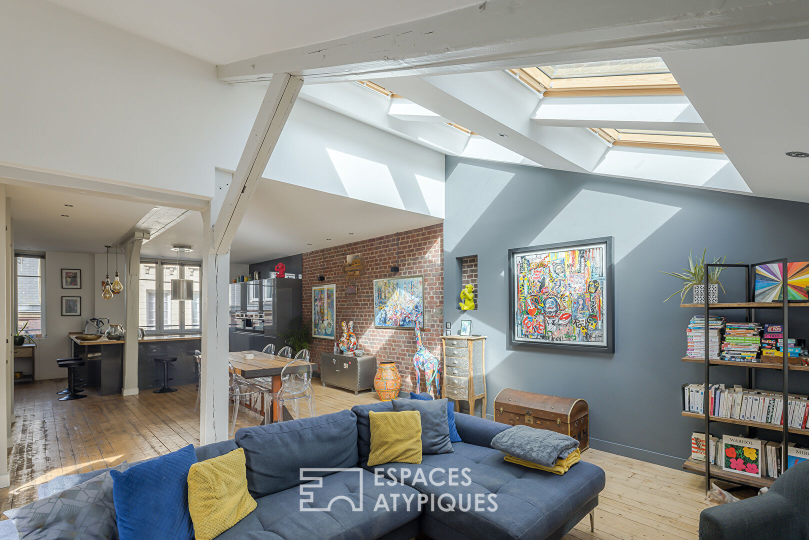 Appartement esprit LOFT avec terrasse en centre ville de Rouen