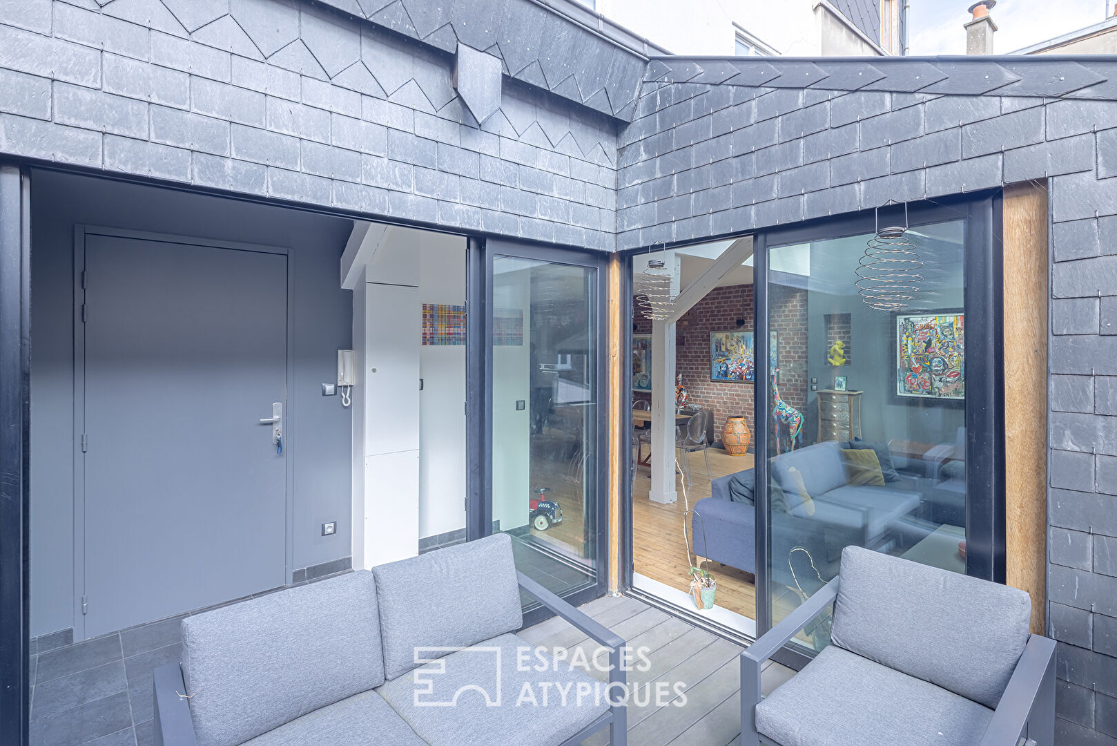 Appartement esprit LOFT avec terrasse en centre ville de Rouen