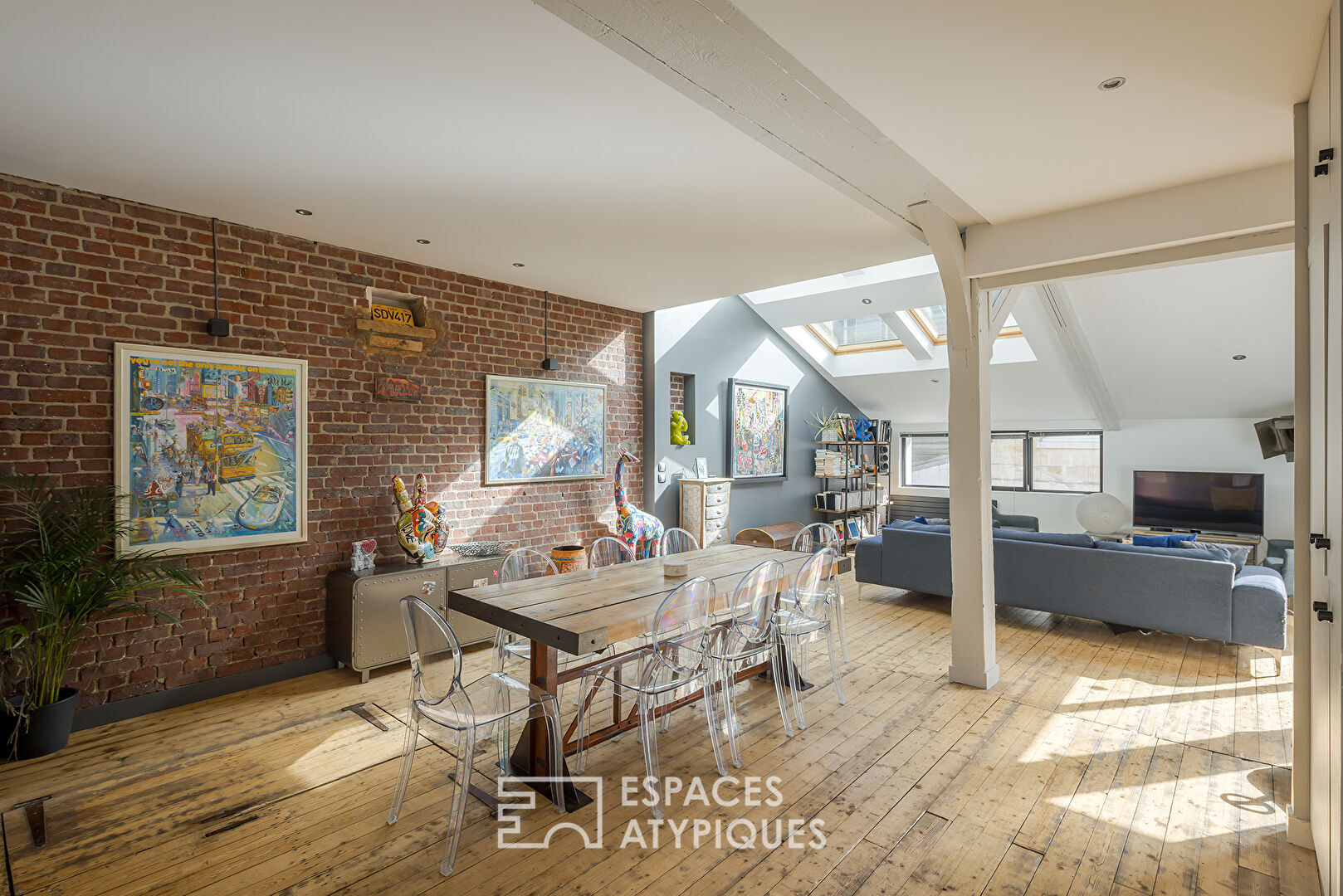 Appartement esprit LOFT avec terrasse en centre ville de Rouen