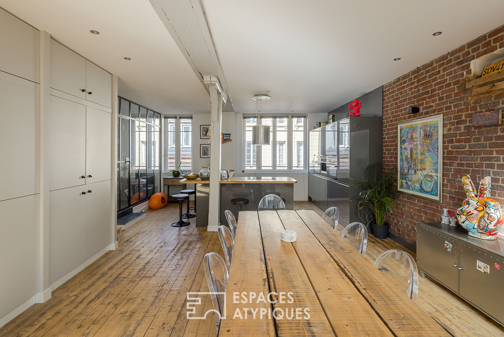 Loft-style apartment in the center of Rouen