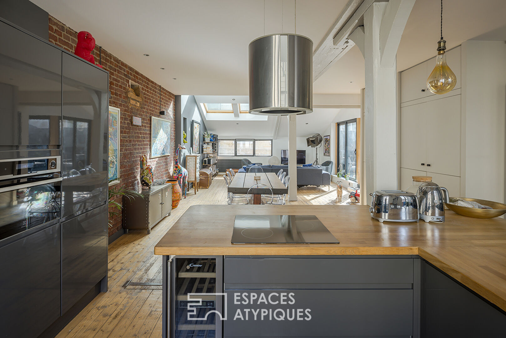 Appartement esprit LOFT avec terrasse en centre ville de Rouen