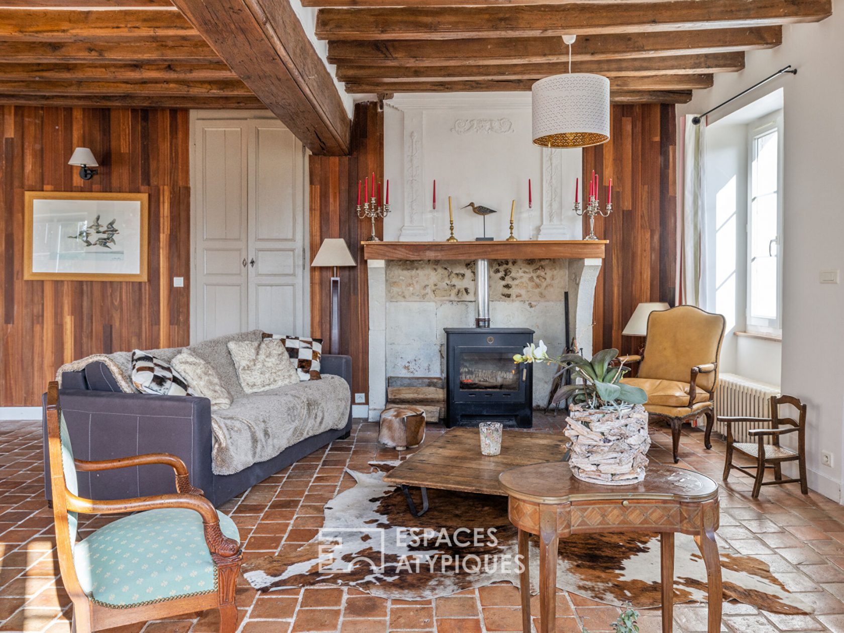 Maison de charme à la campagne avec magnifique vue