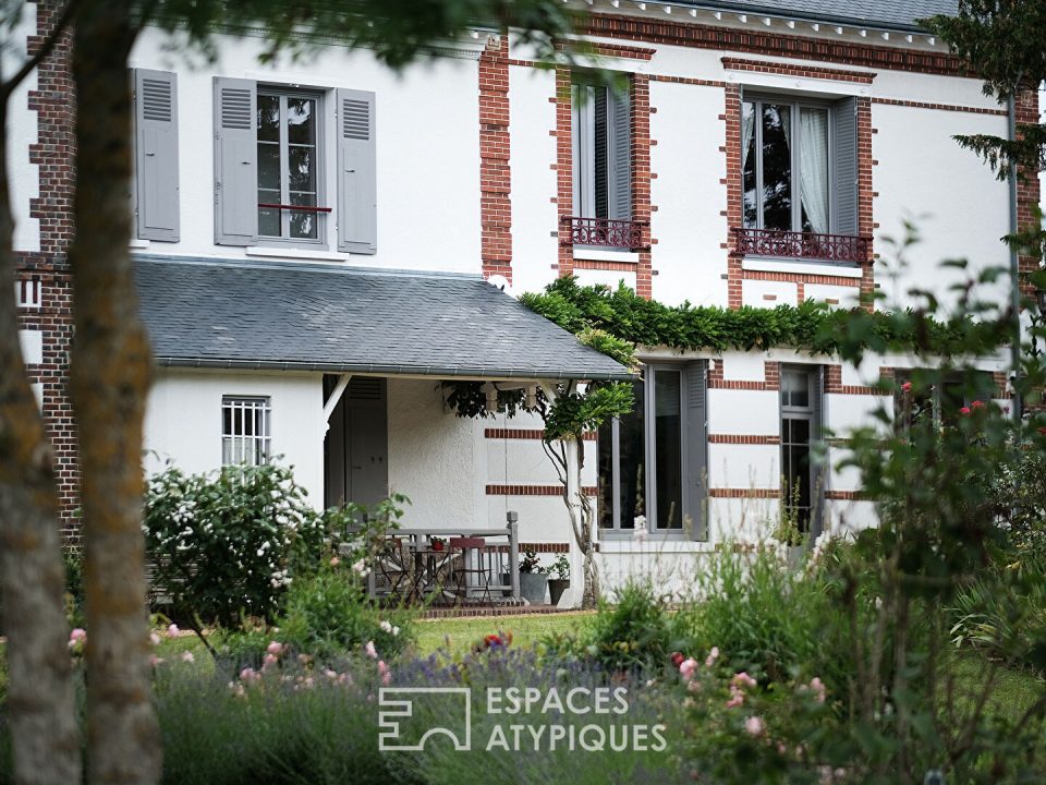 Belle maison bourgeoise du 19ème et son élégant jardin paysagé
