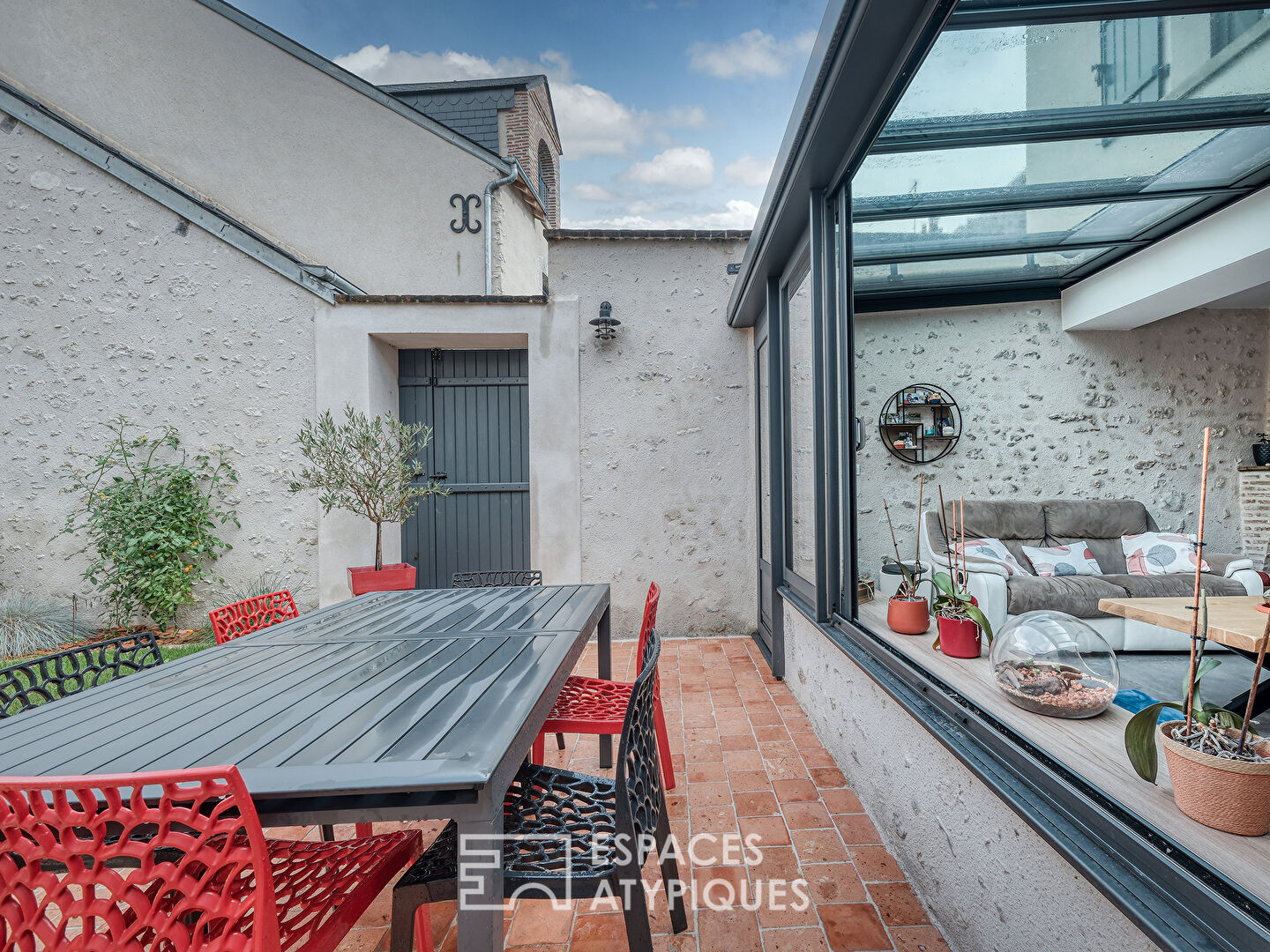 Maison de pêcheur rénovée et sa vue Loire