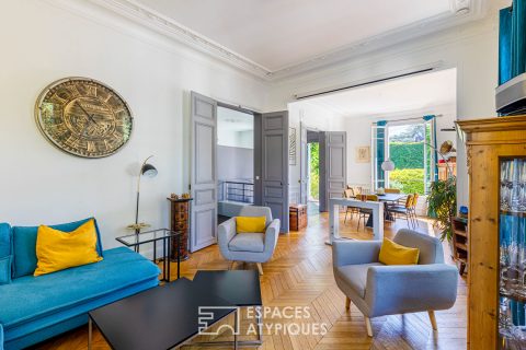 Appartement Haussmannien en Souplex avec Jardin et Terrasse à Argenteuil