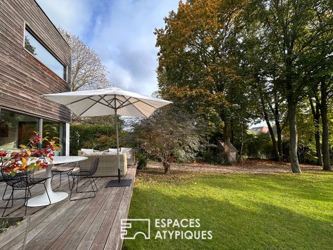 Maison d’architecte labélisée BBC avec jardin paysager et prestations haut de gamme à Herblay-sur-Seine