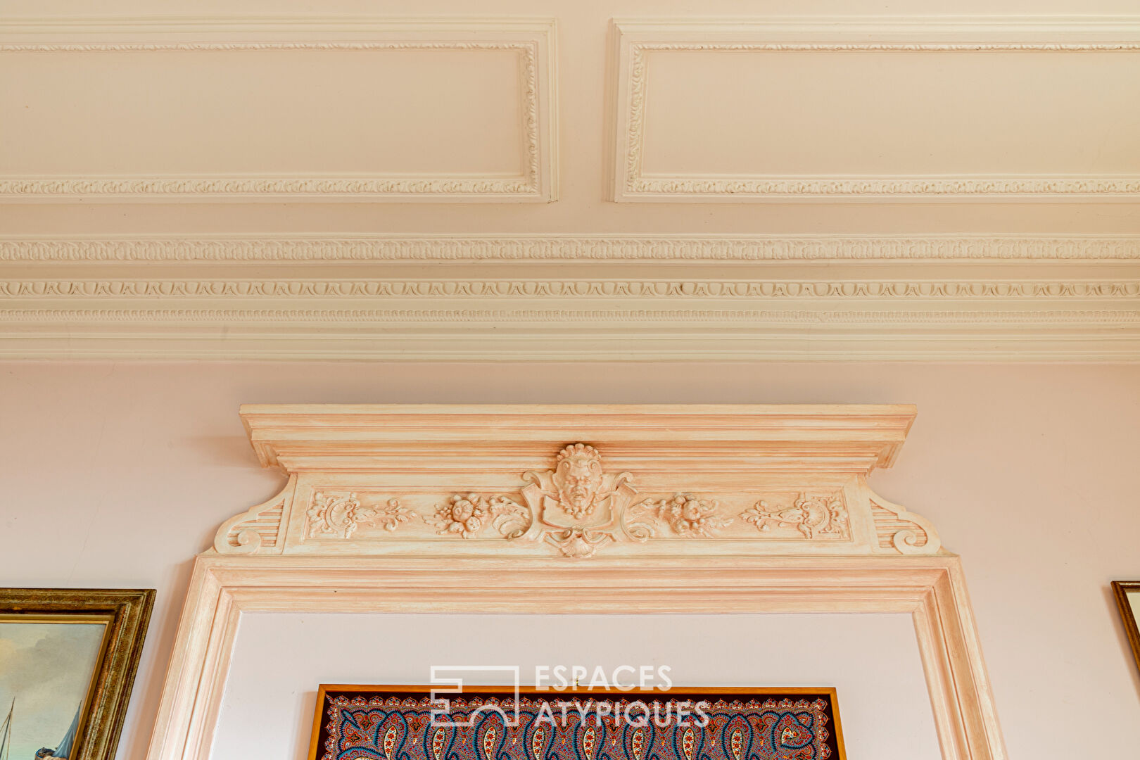 Apartment, belle époque style in bourgeois house, late 19th century