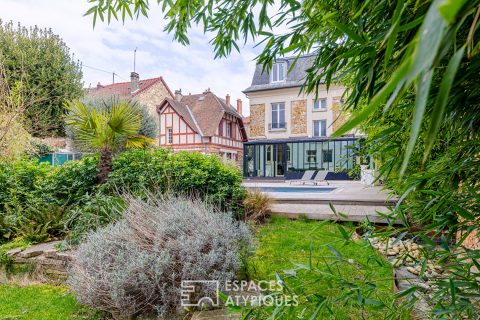 Elégante meulière avec piscine au coeur d’Enghien les Bains