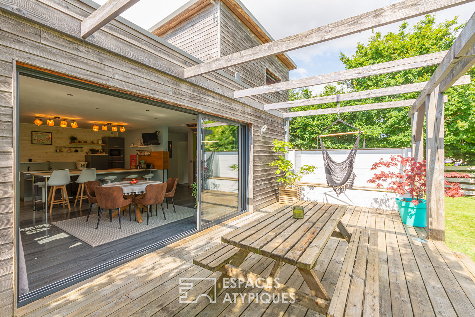 Wooden house in the countryside of Bégard