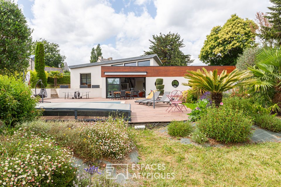 Maison d'architecte avec piscine