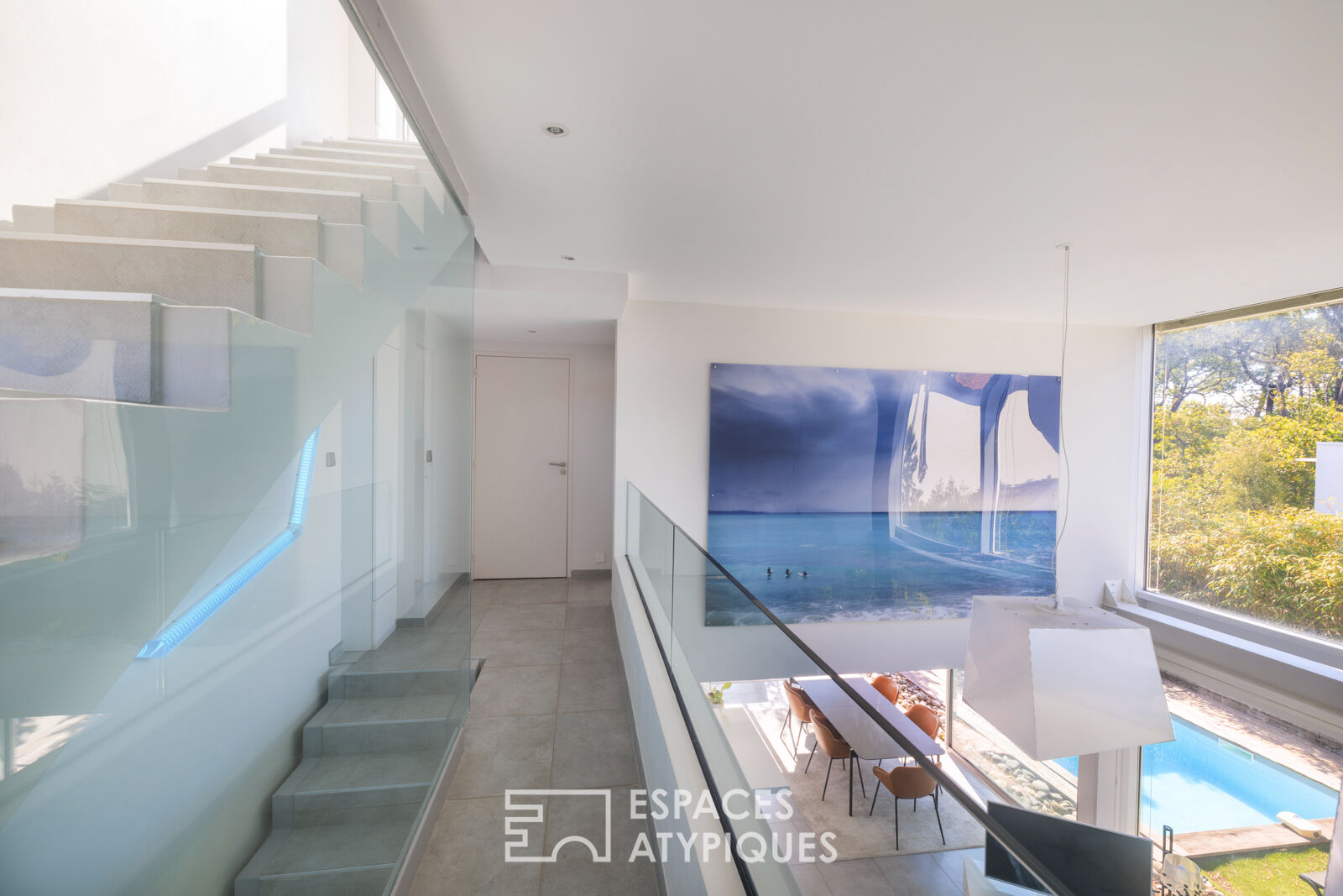 The elegant architect-designed villa with ocean views