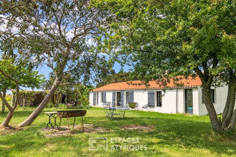 Maison au style bohème au coeur des marais