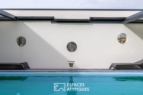 Villa contemporaine de plain-pied avec piscine