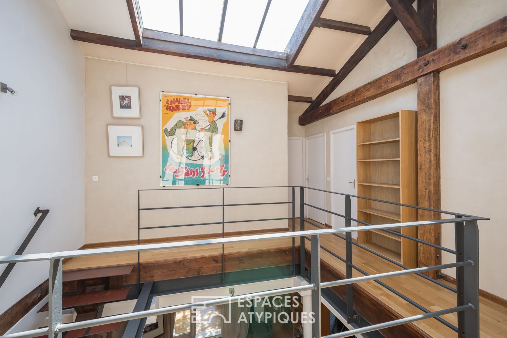 House-loft with garden and terrace in former printing works