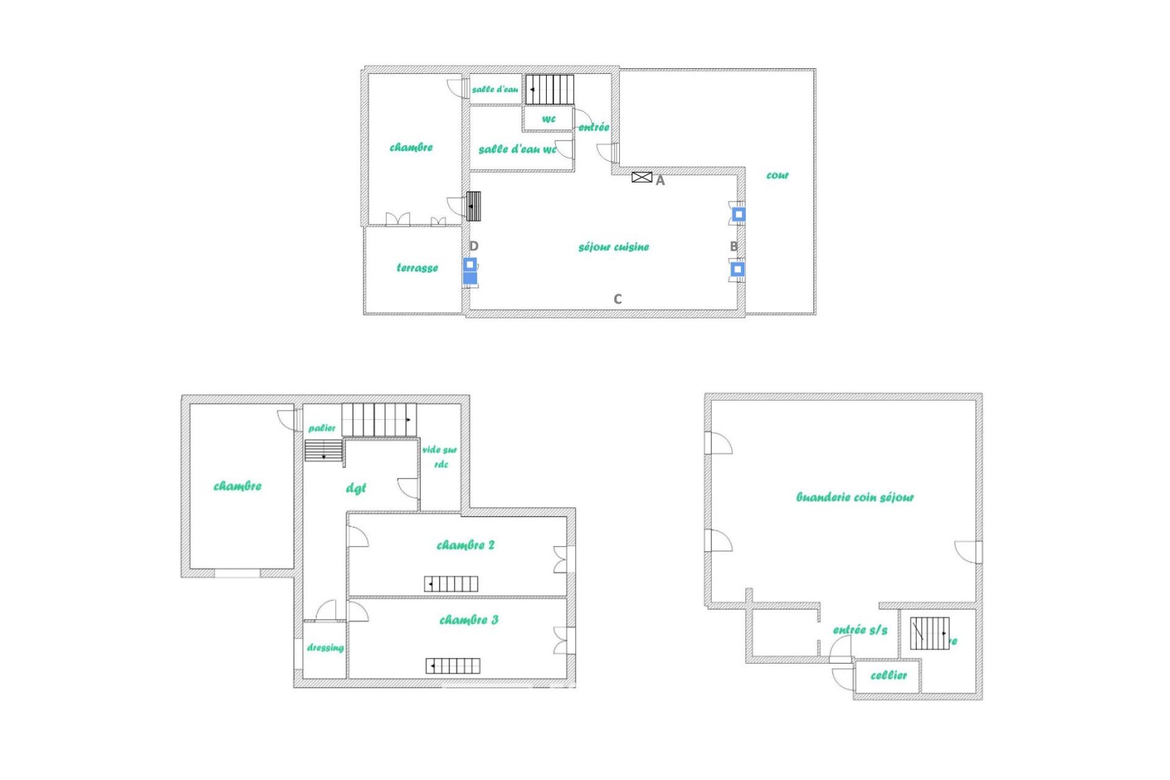 Maison familiale avec terrasse