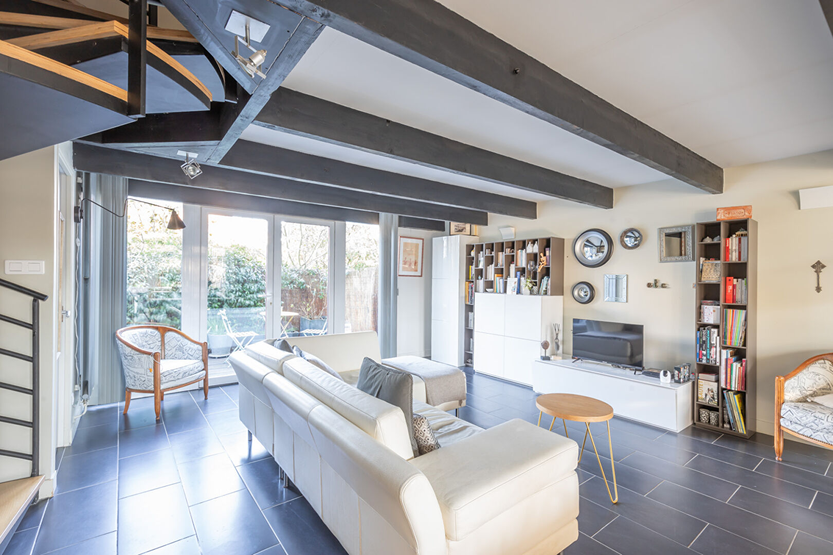 Loft avec terrasses et jardin dans une ancienne imprimerie