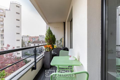 Contemporary with balcony