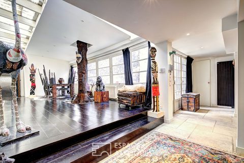 Loft of wonders with garden in Batignolles