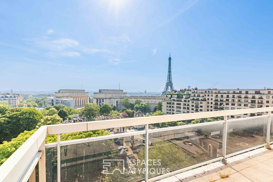 Appartement double à réinterpréter avec extérieurs et vue panoramique - Place du Trocadéro