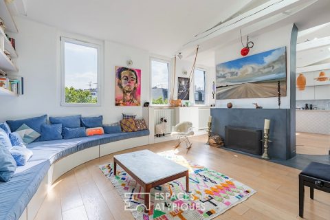 Duplex rénové en dernier étage – Epinettes-Batignolles