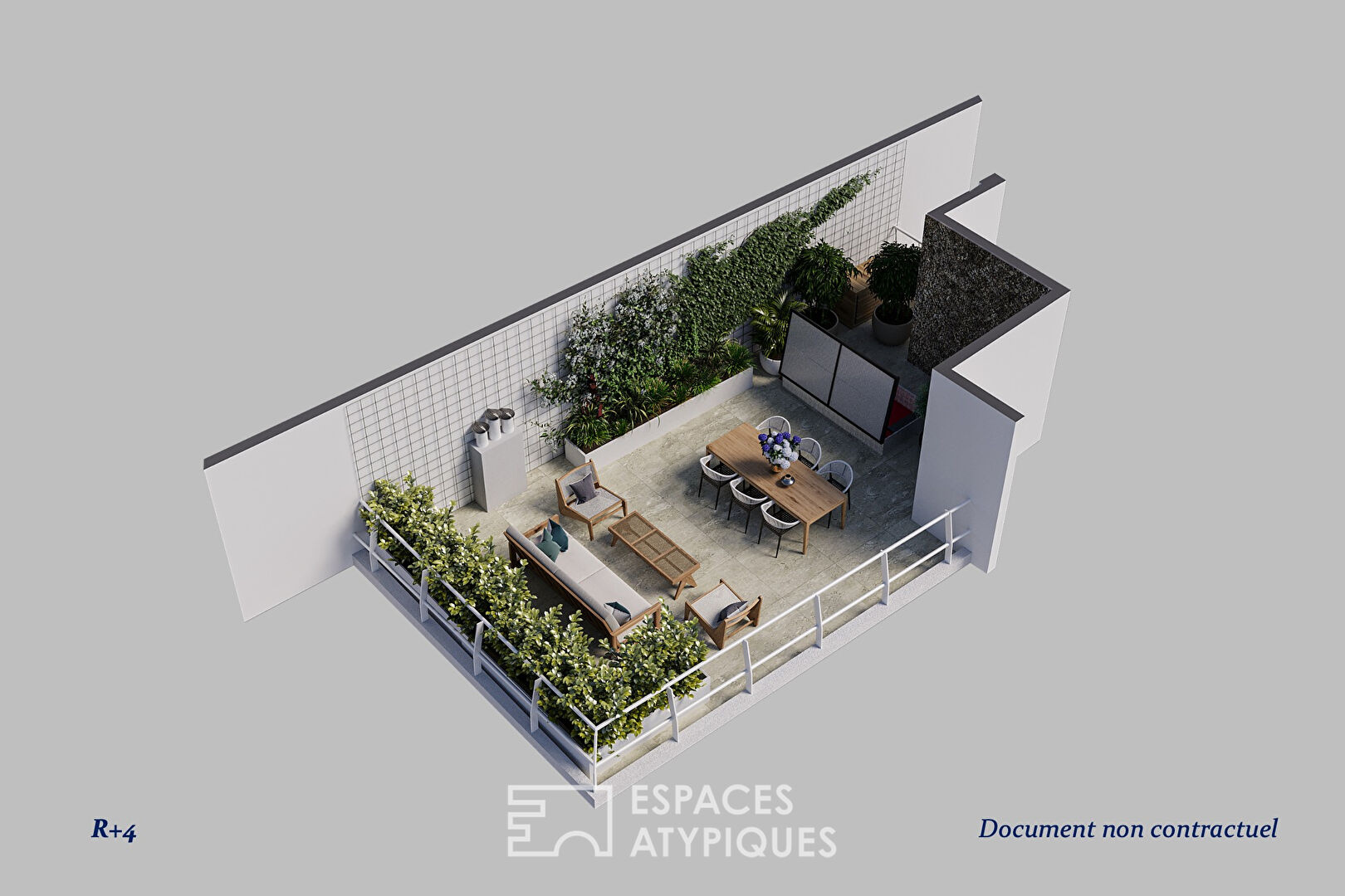 Maison rénovée avec toit-terrasse à Saint-Georges