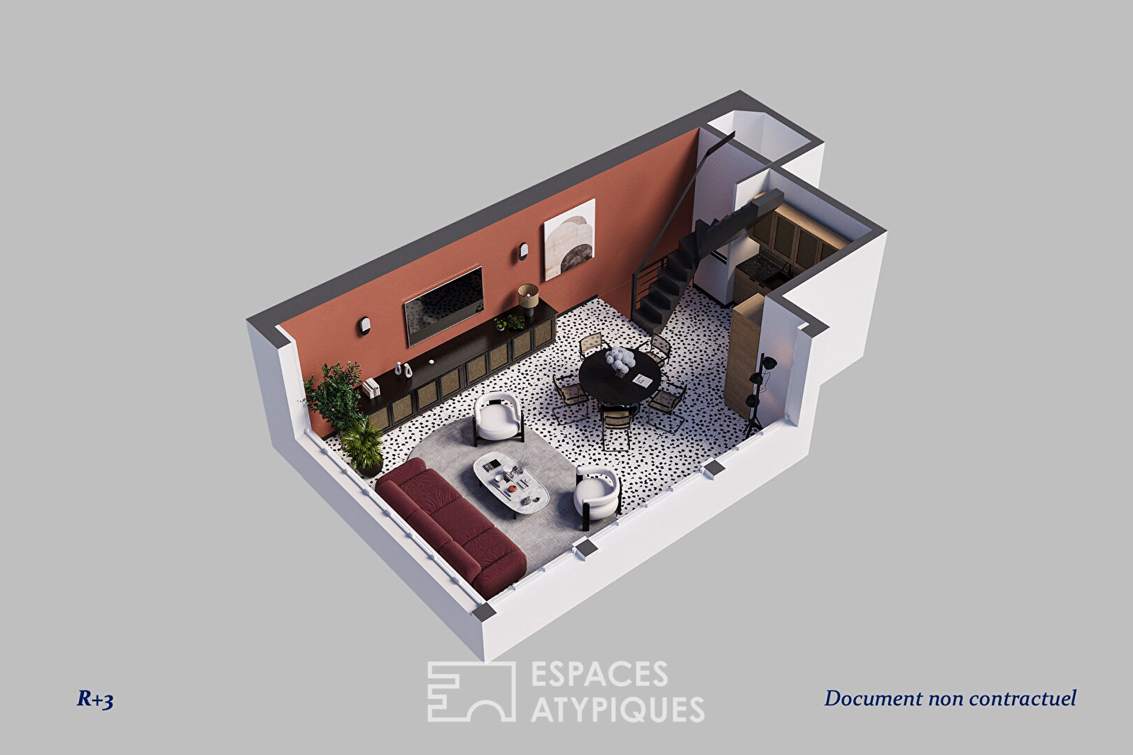 Maison rénovée avec toit-terrasse à Saint-Georges