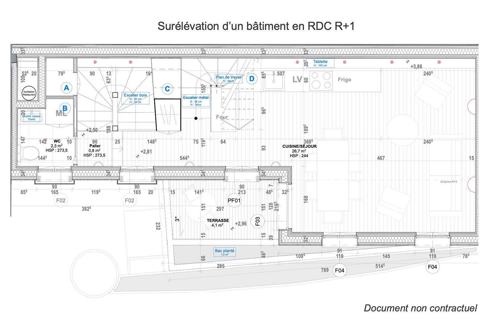 Projet de surélévation mixte – Porte de Champerret