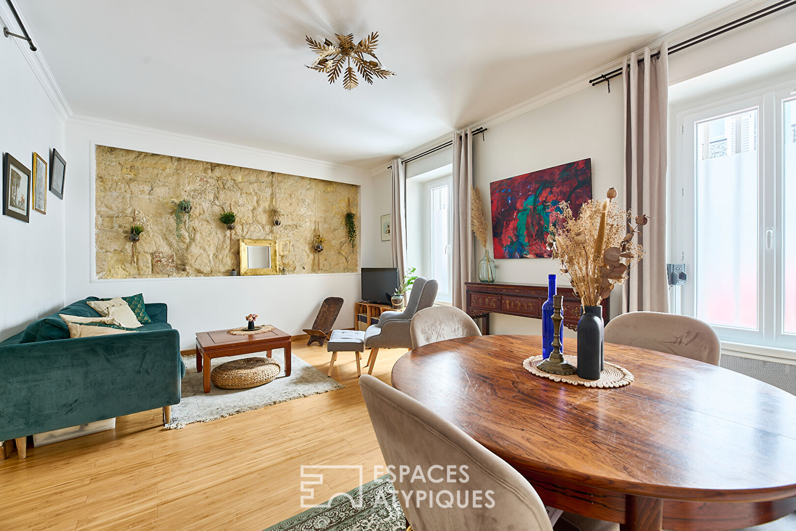 Appartement avec terrasse et jardin aux Batignolles