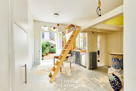 Artist’s loft in former grocery store in Château Rouge