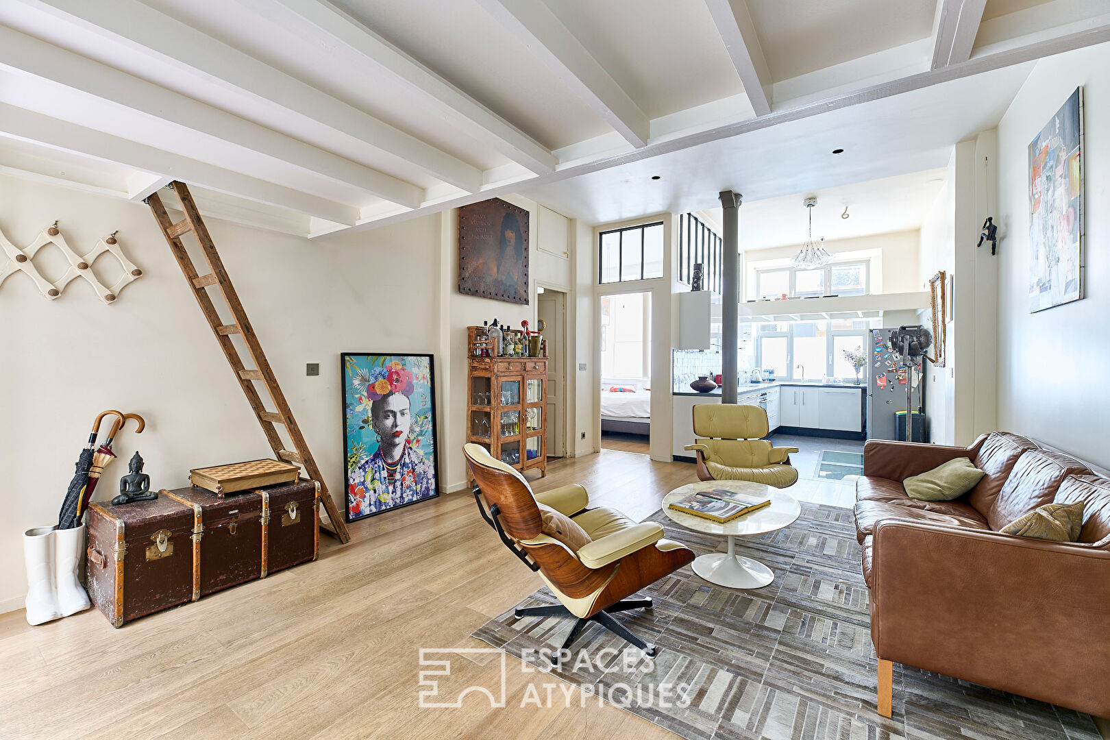 Loft-style apartment in Batignolles district