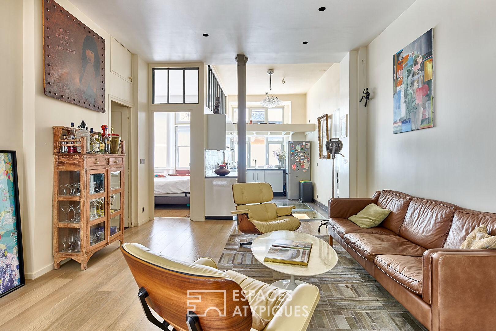 Loft-style apartment in Batignolles district