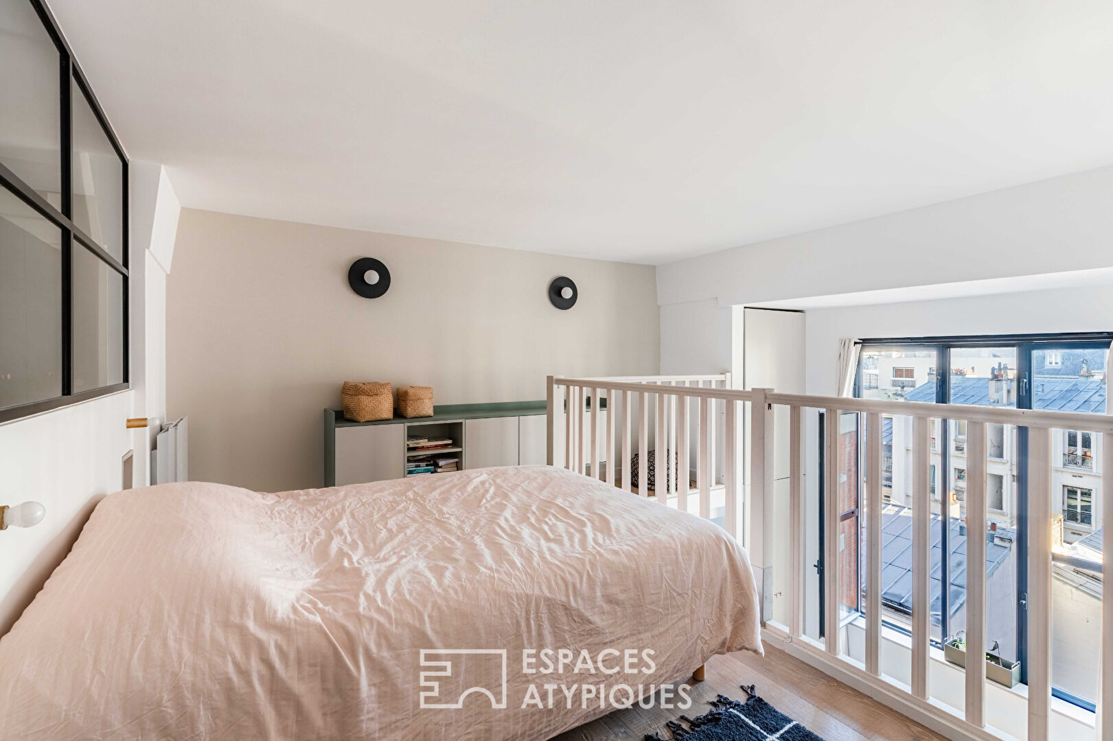 Duplex esprit atelier rénové par architecte – Promenade Pereire