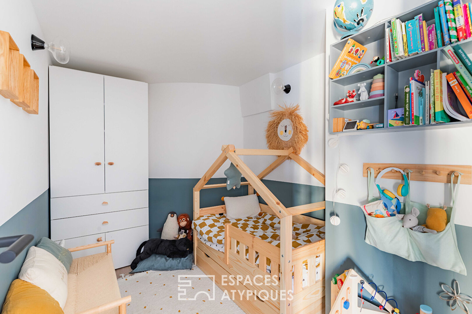 Duplex esprit atelier rénové par architecte – Promenade Pereire