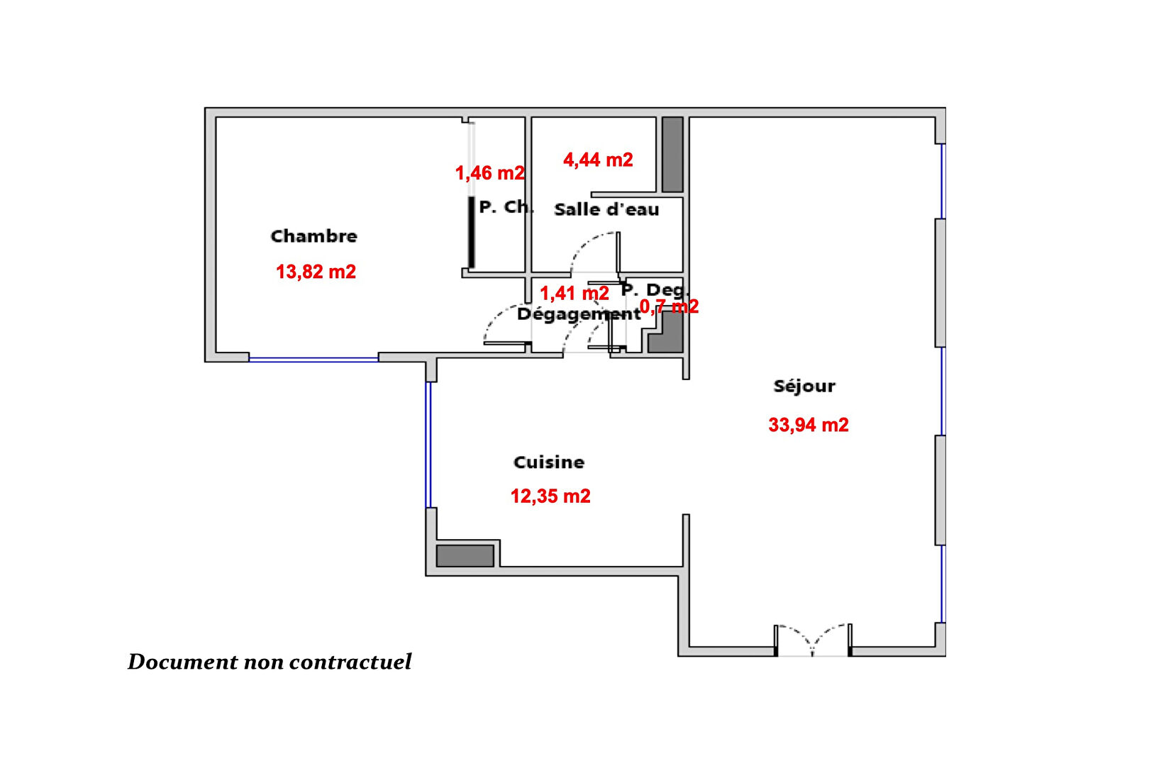 Appartement traversant avec potentiel – Quartier Saint-Georges