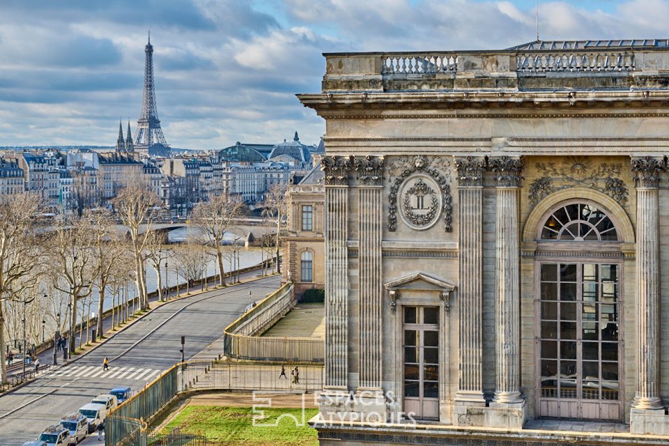 Luxueux dernier étage au coeur de Paris avec vues imprenables sur ses monuments