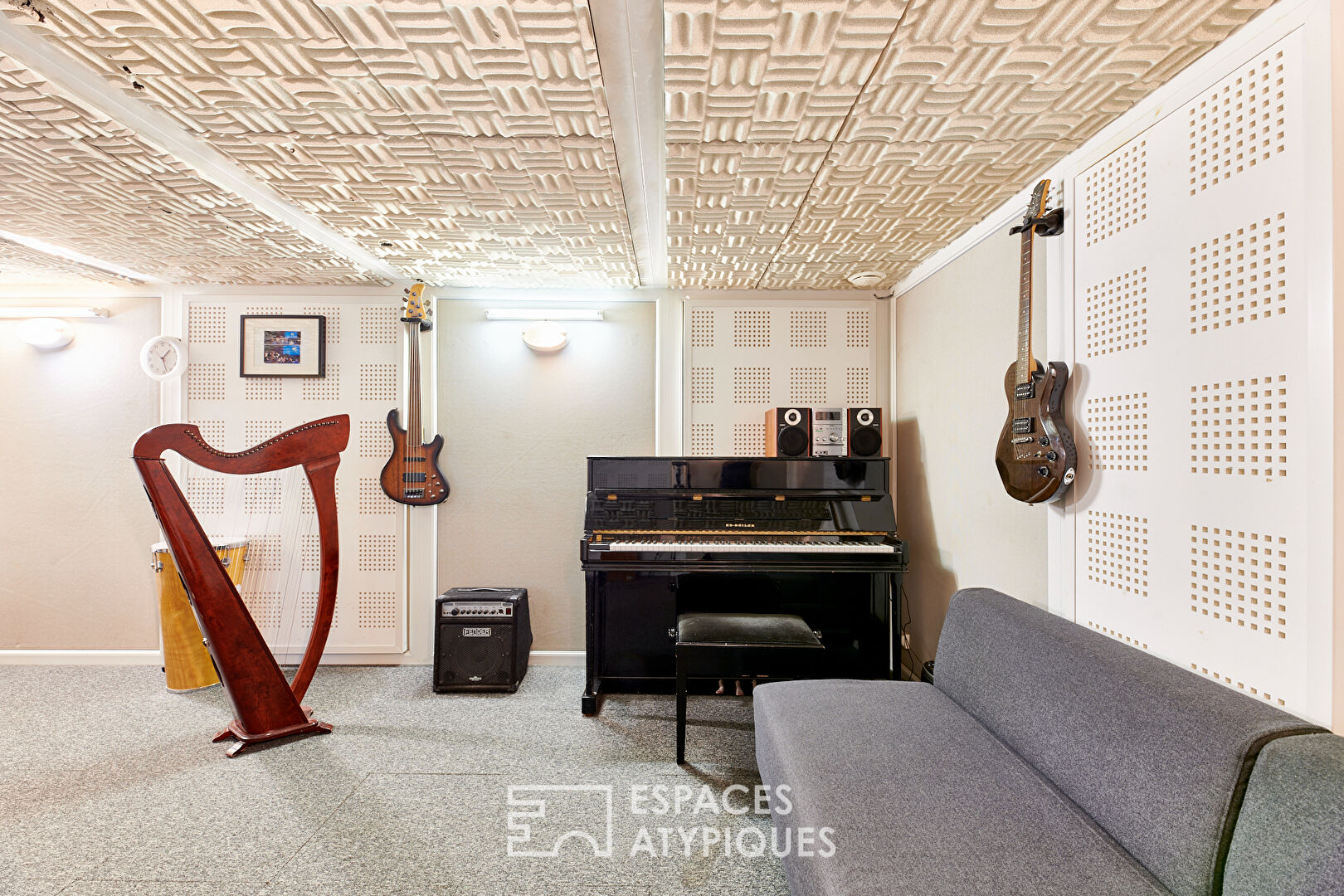 Loft apartment with music studio