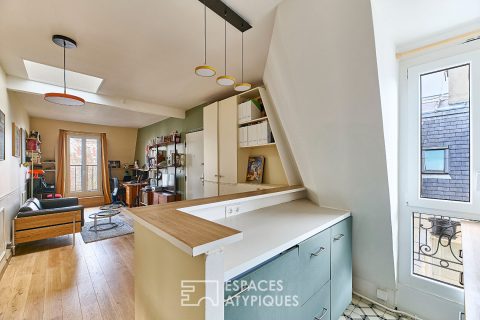 Top floor view of Sacré-Coeur with annex