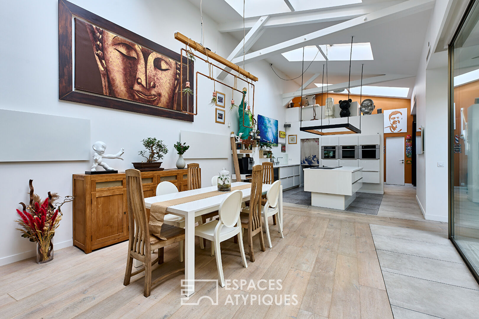 Lumineux loft familial autour d’un grand patio – Village Ramey