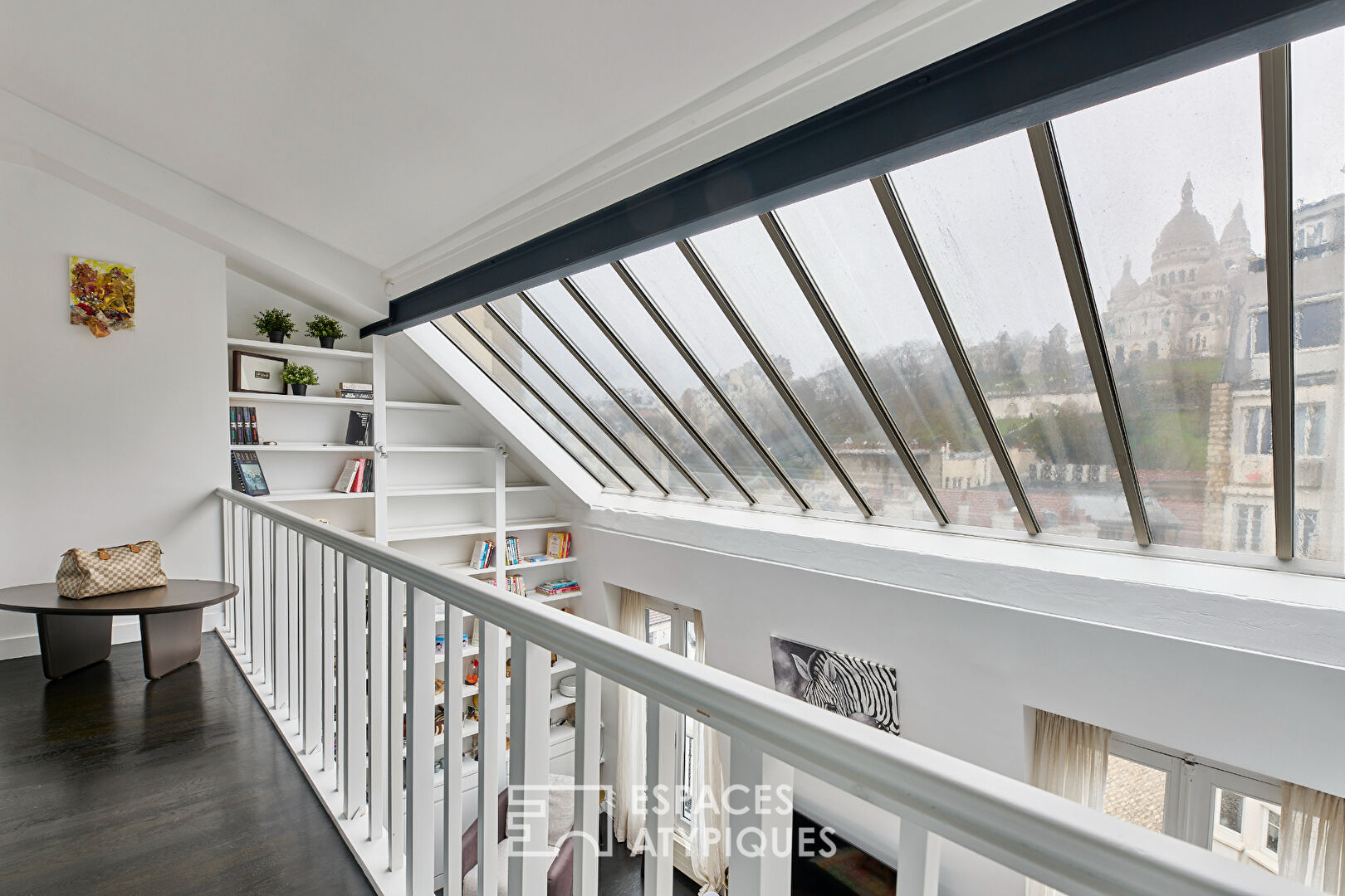 Former artist’s studio on the top floor with a view of Sacré Coeur