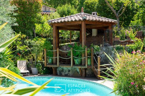 maison de charme avec piscine dans un cadre bucolique