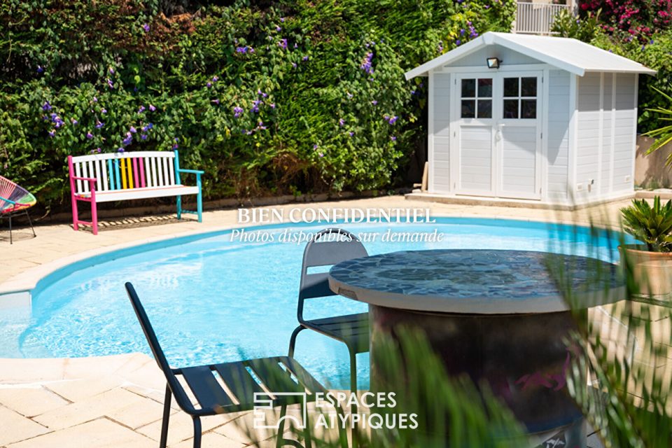 Appartement avec jardin et piscine en bord de plage