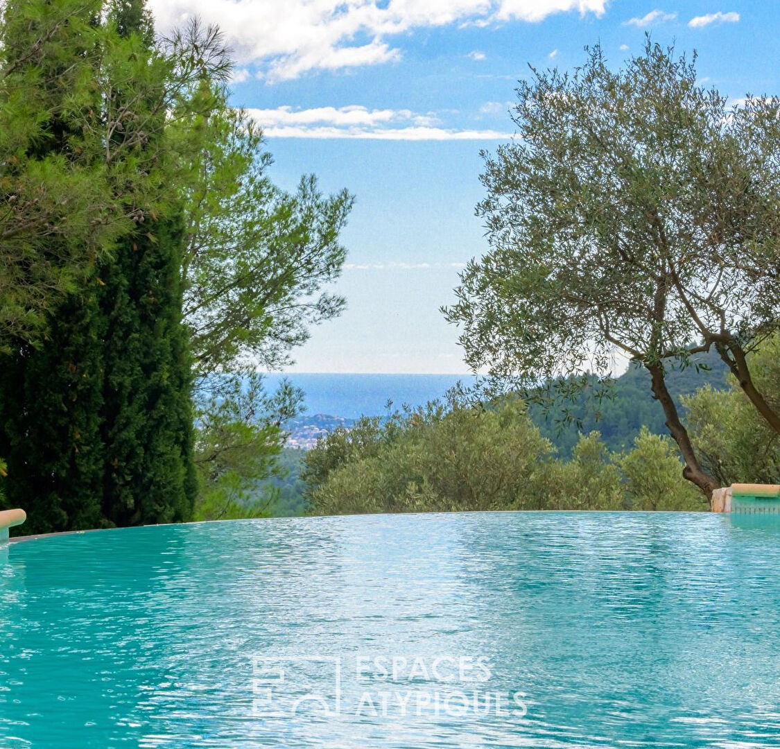 Provencal Sheepfold with Panoramic View and Wooded Park